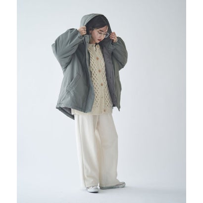 ナイスクラップ NICE CLAUP 毎年人気！軽くてあたたか！モンスターパーカーブルゾン （IVY）｜詳細画像