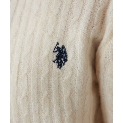 【POLO】ケーブルクルーカーデ （charcoal）｜詳細画像