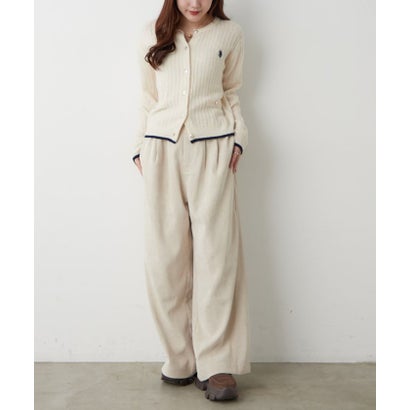 【POLO】ケーブルクルーカーデ （ivory）｜詳細画像