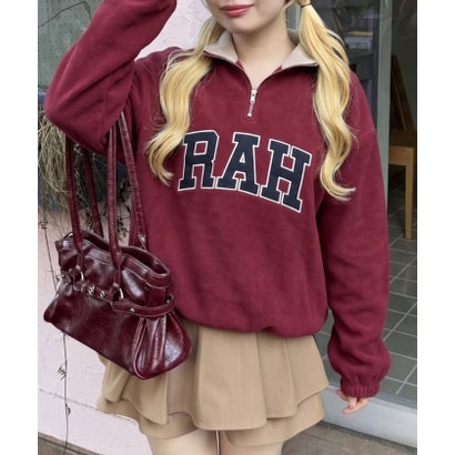 ナイスクラップ NICE CLAUP 【ANOTHER BRANCH】フリースBIGロゴハーフZIP （navy）｜詳細画像