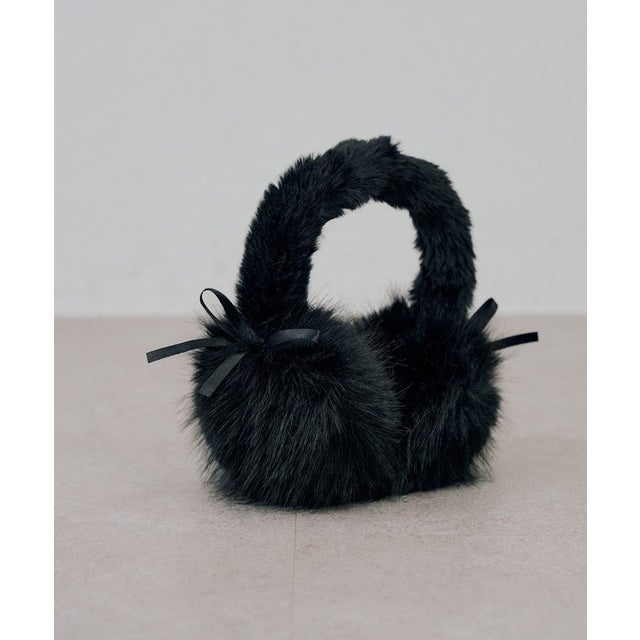 【RMAF】リボンファーイヤーマフ （black）