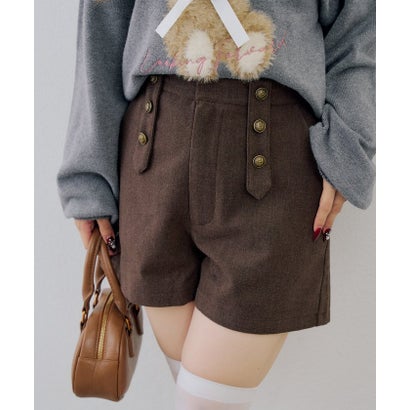 ナイスクラップ NICE CLAUP 【continuer】ナポレオン風ショートパンツ （ivory）｜詳細画像