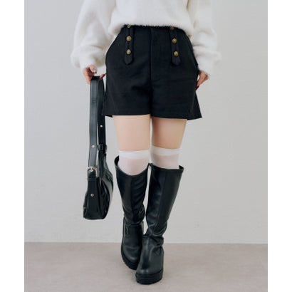 ナイスクラップ NICE CLAUP 【continuer】ナポレオン風ショートパンツ （brown）｜詳細画像