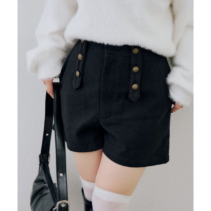 ナイスクラップ NICE CLAUP 【continuer】ナポレオン風ショートパンツ （brown）｜詳細画像
