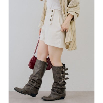 ナイスクラップ NICE CLAUP 【continuer】ナポレオン風ショートパンツ （black）｜詳細画像