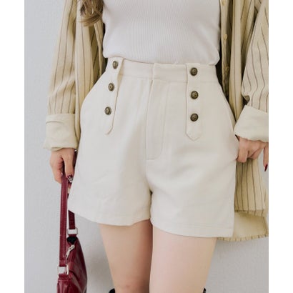 ナイスクラップ NICE CLAUP 【continuer】ナポレオン風ショートパンツ （black）｜詳細画像