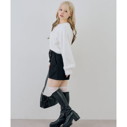 ナイスクラップ NICE CLAUP 【continuer】ナポレオン風ショートパンツ （black）｜詳細画像