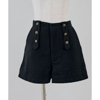 ナイスクラップ NICE CLAUP 【continuer】ナポレオン風ショートパンツ （black）｜詳細画像