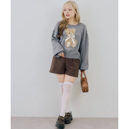 ナイスクラップ NICE CLAUP 【continuer】ナポレオン風ショートパンツ （black）｜詳細画像