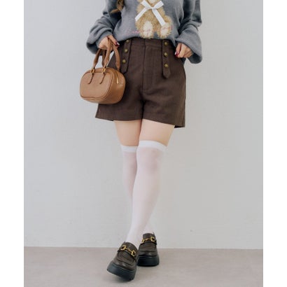 ナイスクラップ NICE CLAUP 【continuer】ナポレオン風ショートパンツ （black）｜詳細画像