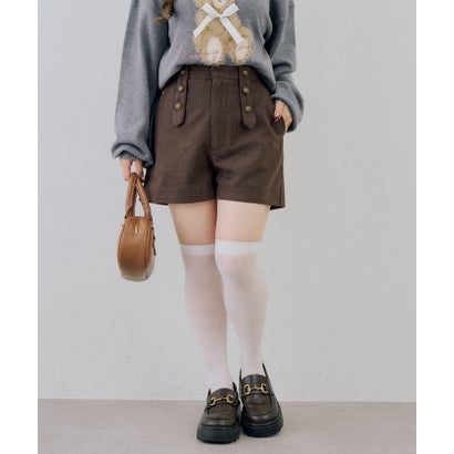 ナイスクラップ NICE CLAUP 【continuer】ナポレオン風ショートパンツ （black）｜詳細画像