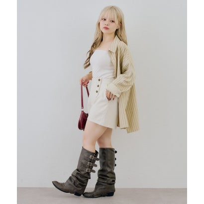 ナイスクラップ NICE CLAUP 【continuer】ナポレオン風ショートパンツ （black）｜詳細画像