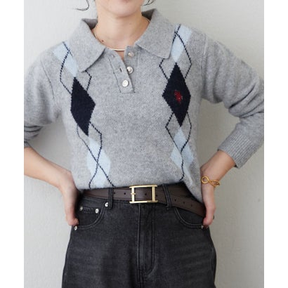 【US. POLO ASSN.】アソートポロニット （beige）｜詳細画像