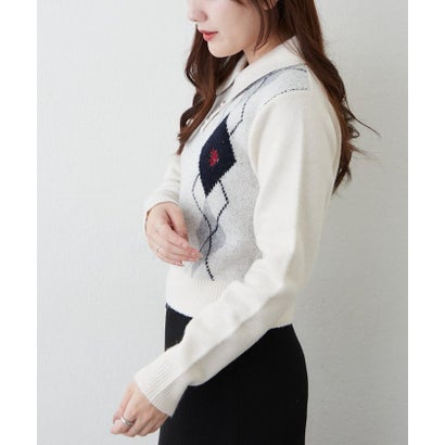 【US. POLO ASSN.】アソートポロニット （navy）｜詳細画像