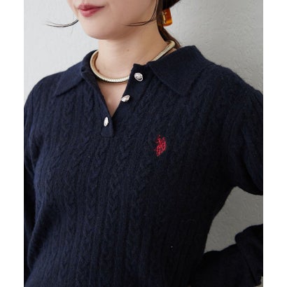 【US. POLO ASSN.】アソートポロニット （navy）｜詳細画像