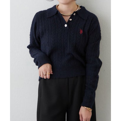 【US. POLO ASSN.】アソートポロニット （navy）｜詳細画像