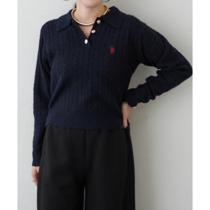 【US. POLO ASSN.】アソートポロニット （navy）｜詳細画像
