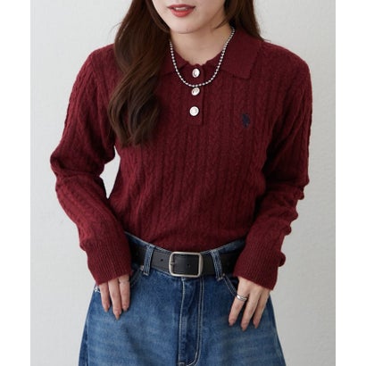 【US. POLO ASSN.】アソートポロニット （navy）｜詳細画像