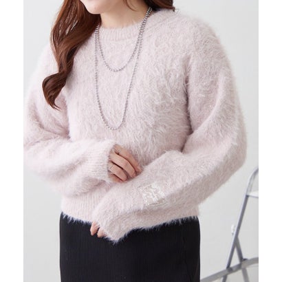 ナイスクラップ NICE CLAUP スパンコールフェザープルオーバー （ivory）｜詳細画像