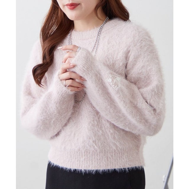 スパンコールフェザープルオーバー （pink）