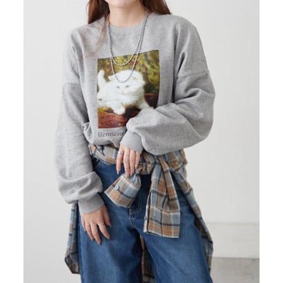 ナイスクラップ NICE CLAUP アートプリントスウェット （gray）｜詳細画像
