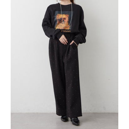 ナイスクラップ NICE CLAUP アートプリントスウェット （black）｜詳細画像