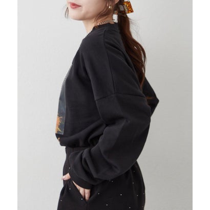 ナイスクラップ NICE CLAUP アートプリントスウェット （black）｜詳細画像