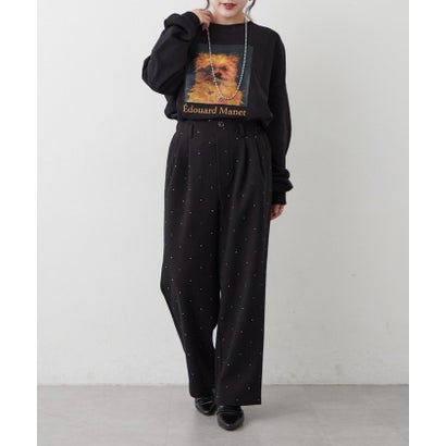 ナイスクラップ NICE CLAUP アートプリントスウェット （black）｜詳細画像
