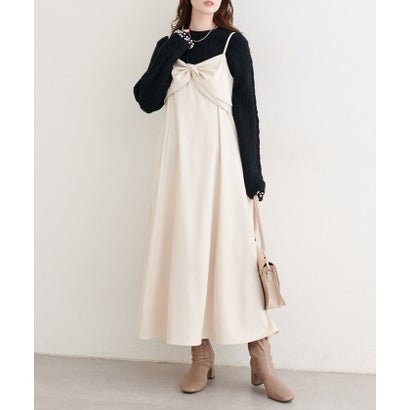 【natural couture】袖口パールもちふわニット （BK）｜詳細画像