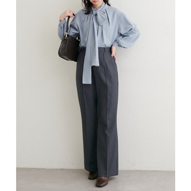 【natural couture】美フレアパンツ （CGY）