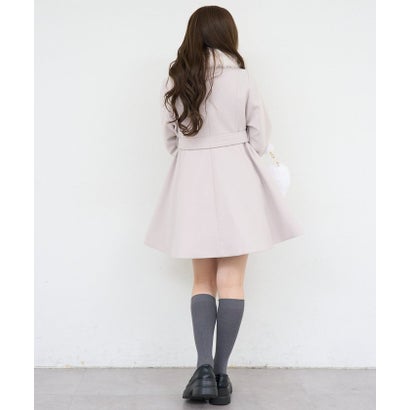 【ANOTHER BRANCH】2WAYフェイクファー付フレアミドルコート （black）｜詳細画像