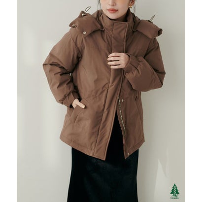 【natural couture】WOODS CANADA コラボダウン （BR）｜詳細画像