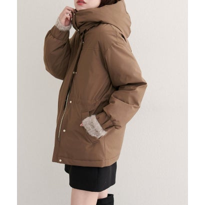 【natural couture】WOODS CANADA コラボダウン （BR）｜詳細画像