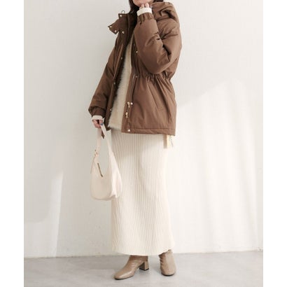 【natural couture】WOODS CANADA コラボダウン （BR）｜詳細画像