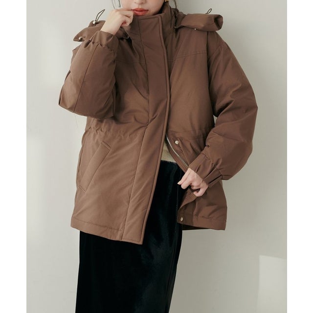 【natural couture】WOODS CANADA コラボダウン （BR）