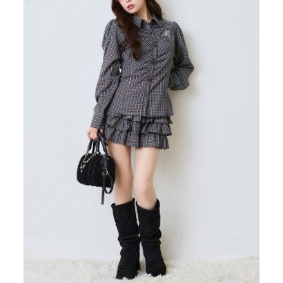 【one after another】フロントギャザーシャツ （offwhite）｜詳細画像