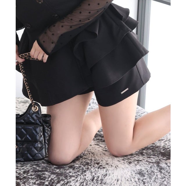 【Seemi.】【セットアップ可能】ショートパンツ （BK）