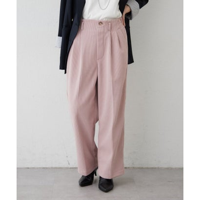 ナイスクラップ NICE CLAUP ボンディング裏起毛コールパンツ （pink）｜詳細画像