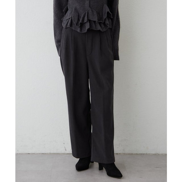 ボンディング裏起毛コールパンツ （charcoal）