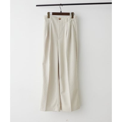 ナイスクラップ NICE CLAUP ボンディング裏起毛コールパンツ （brown）｜詳細画像