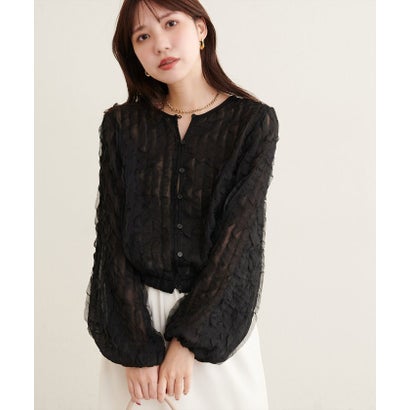 ナイスクラップ NICE CLAUP 【natural couture】フリル2WAYブラウス （IVY）｜詳細画像
