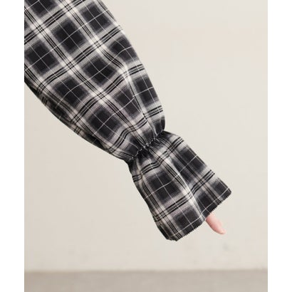 ナイスクラップ NICE CLAUP 【natural couture】2WAYリボン衿ブラウス （brown(2)）｜詳細画像