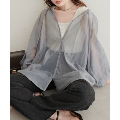 ナイスクラップ NICE CLAUP 【natural couture】くるみ釦シアーブラウス （OFF）｜詳細画像