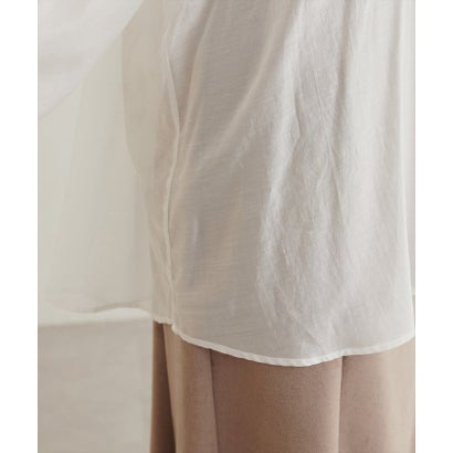 ナイスクラップ NICE CLAUP 【natural couture】くるみ釦シアーブラウス （PK）｜詳細画像