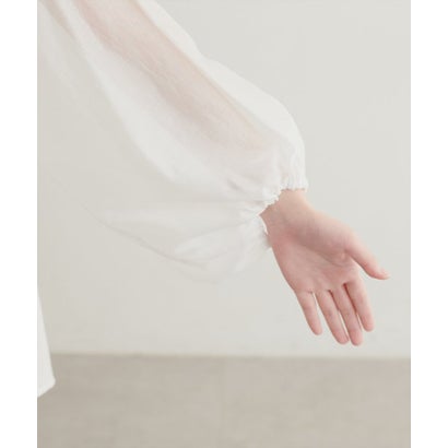 ナイスクラップ NICE CLAUP 【natural couture】くるみ釦シアーブラウス （LBE）｜詳細画像