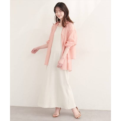 ナイスクラップ NICE CLAUP 【natural couture】バックフリルシアーシャツ （PK）｜詳細画像