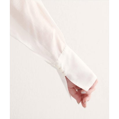 ナイスクラップ NICE CLAUP 【natural couture】バックフリルシアーシャツ （OFF）｜詳細画像
