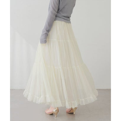 ナイスクラップ NICE CLAUP 【natural couture】プリーツティアードスカート （PK）｜詳細画像