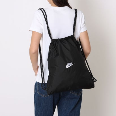 レディース メンズ バッグ Nike ヘリテージ 2.0 ドローコード バッグ (12L) IB4356 （ブラック）｜詳細画像