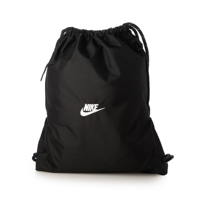 レディース メンズ バッグ Nike ヘリテージ 2.0 ドローコード バッグ (12L) IB4356 （ブラック）